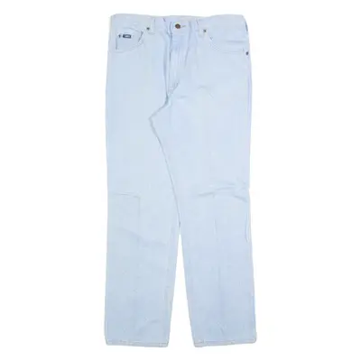 LEE Womens Jeans Blue Regular Straight W36 L32