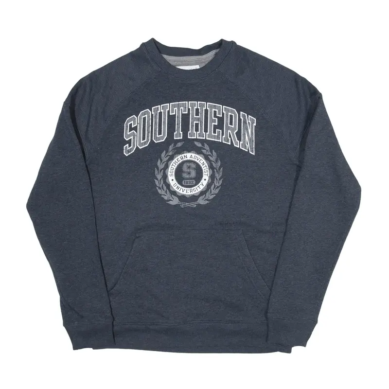 CHAMPION Southern Adventist University USA Sweatshirt Blue Womens S