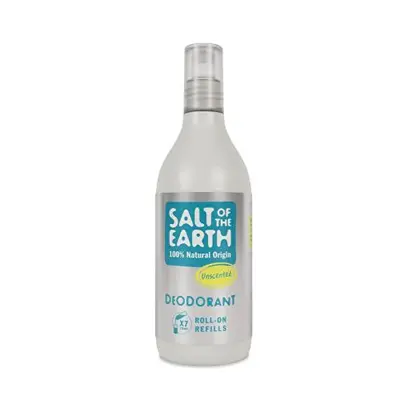 Salt Of The Earth Ricarica Per Deodorante Roll-On Naturale Senza Profumo (Ricariche Deo Roll-On) 525 Ml