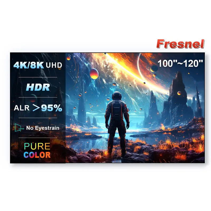 150 Inch NothingProjector Black Series Pet Crystal Lenticular Screen