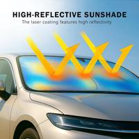 Laser Car Windshield Sun Shade | Reflector Sunshade Offers Ultimate Protection for Car Interior | Cool Reflective Sun Blocker...