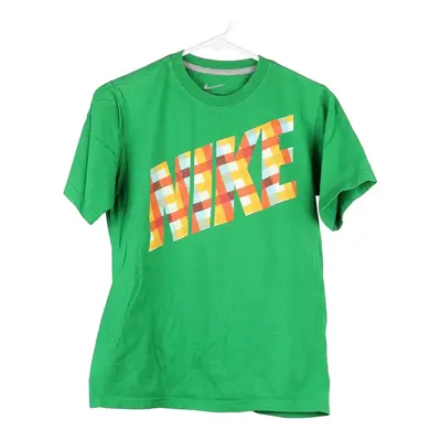 Age 8 Nike T-Shirt - Large Green Cotton