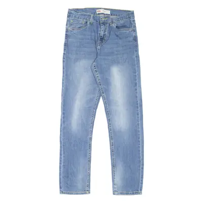LEVI'S 502 Jeans Boys Blue Regular Tapered Stone Wash W29 L29