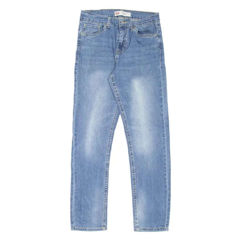 LEVI'S 502 Jeans Boys Blue Regular Tapered Stone Wash W29 L29