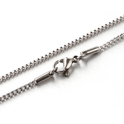 Tarnish Resistant 304 Stainless Steel Box Chain Necklaces