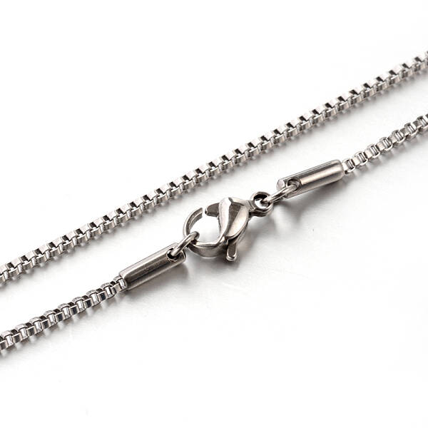 Tarnish Resistant 304 Stainless Steel Box Chain Necklaces