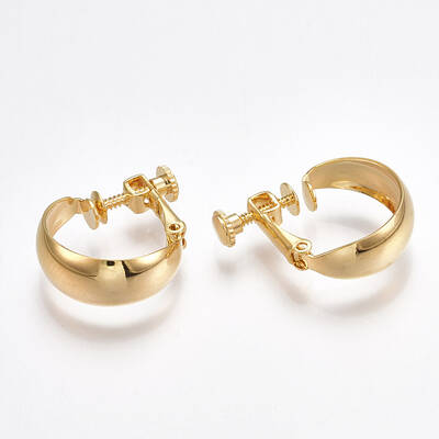 Brass Clip-on Earring Findings