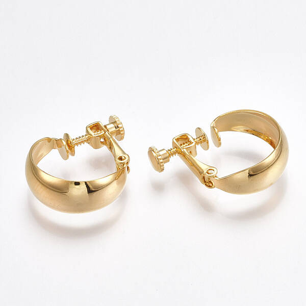 Brass Clip-on Earring Findings