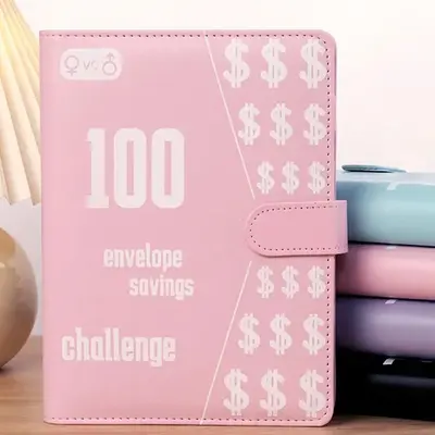 Valentine's Day Gift 100 Envelopes Money Saving Challenge Budget Binde with Cash Envelopes for Budget Planner Easyand Fun Way...