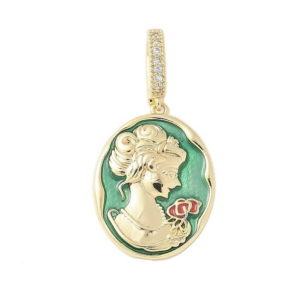 Brass Enamel Pendants