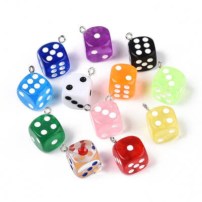 Transparent Acrylic Enamel Pendants