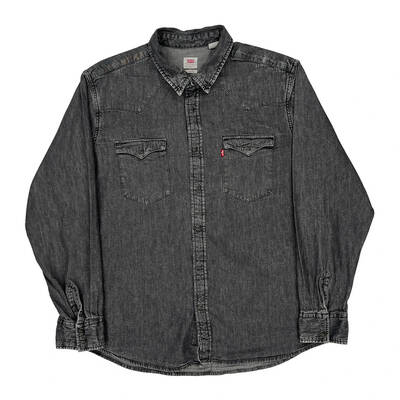 Levis Denim Shirt - XL Grey Cotton