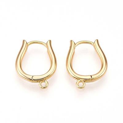 Brass Hoop Earring Finding