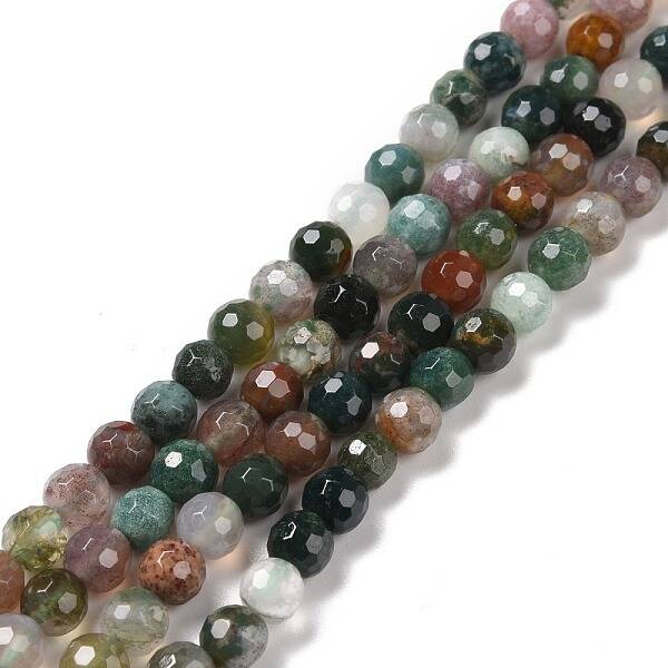 Natural Indian Agate Beads Strands