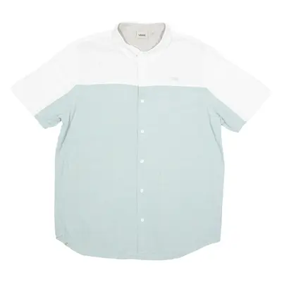 VANS Mens Plain Shirt Blue L