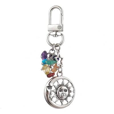 Natural & Synthetic Mixed Gemstone Chip Pendant Decorations