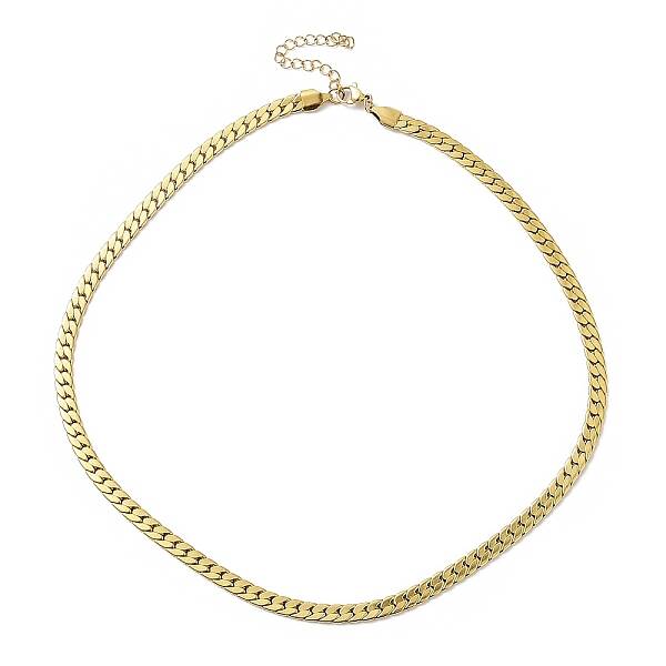 Ion Plating(IP) 304 Stainless Steel Cuban Link Chain Necklace