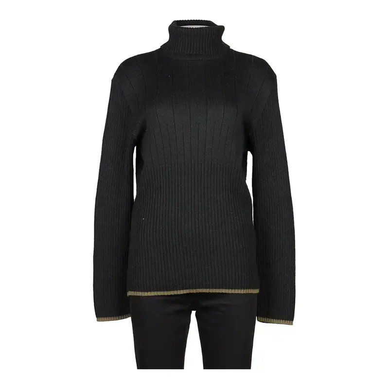 Moschino Jeans Rollneck - XL Black Wool Blend