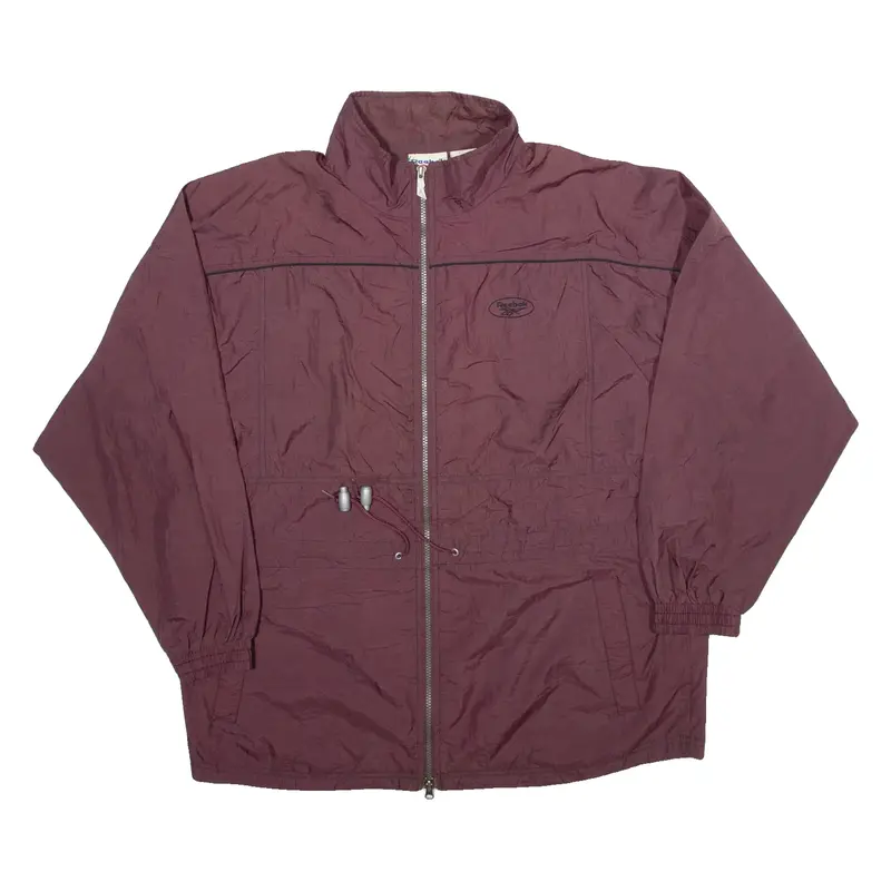 REEBOK Mens Jacket Maroon Nylon L