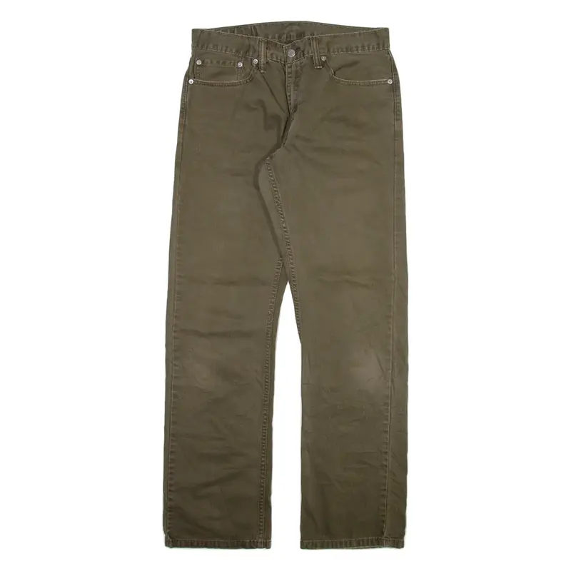 LEVI'S 514 Mens Trousers Green Regular Straight W32 L32
