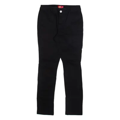 DICKIES Womens Trousers Black Slim Skinny W29 L31
