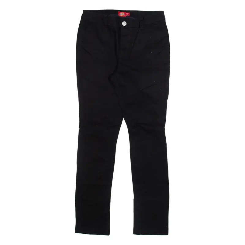 DICKIES Womens Trousers Black Slim Skinny W29 L31