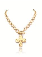 Fashion Cross Pendant Necklace, Vintage Necklace for Party, Daily Decor, Trendy All-match & Exquisite Jewelry for Birthday Gi...