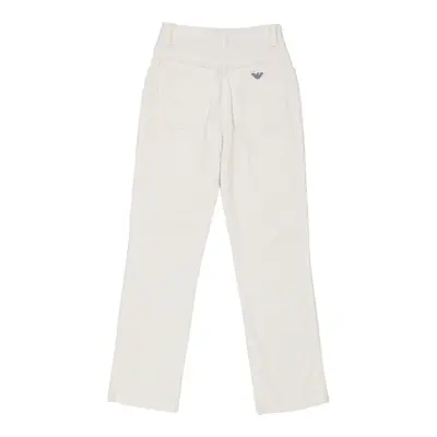 Armani Jeans Trousers - 24W UK 6 White Cotton Blend