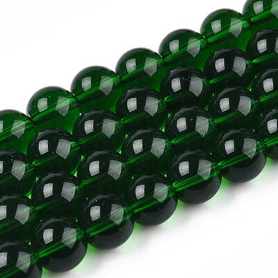 Transparent Glass Beads Strands