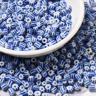 6/0 Opaque Colours Seep Glass Seed Beads