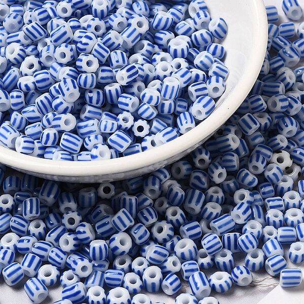 6/0 Opaque Colours Seep Glass Seed Beads