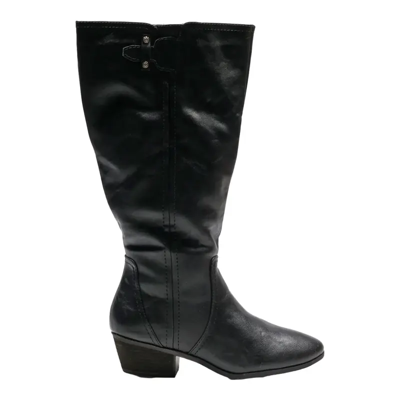 DR SCHOLLS High Boots Black Synthetic Womens UK 6.5