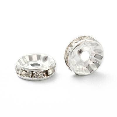 Iron Grade A Crystal Rhinestone Spacer Beads