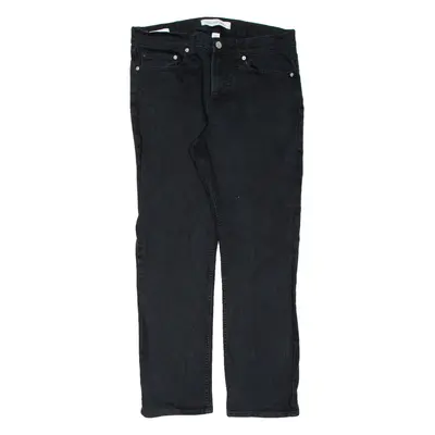 CALVIN KLEIN JEANS Mens Jeans Black Slim Straight W32 L30