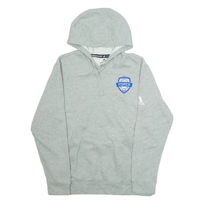 ADIDAS Mens Grey Hoodie M