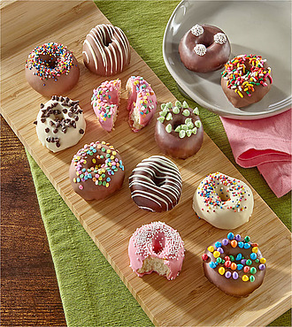 Belgian Chocolate Dipped Mini Donuts - FedEx