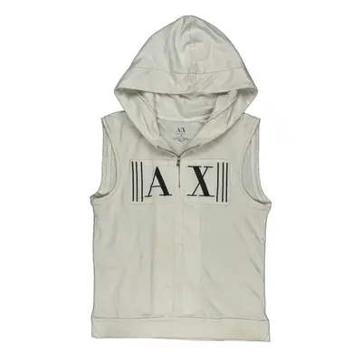 Armani Exchange Hoodie - Medium White Cotton