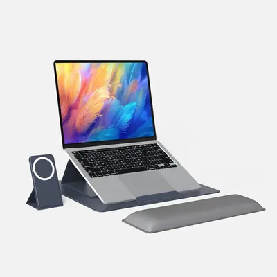HUANUO Magnetic Adjustable Laptop Stand Portable and Sleek Design for Desk Setup Fans, Travel Lovers up to 17 inch Screen; St...