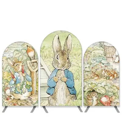 Aperturee Farm House Theme Rabbit Light Green Arch Backdrop Kit | Chiara Wall Backdrop Diy | Chiara Arch Backdrop Diy | Round...