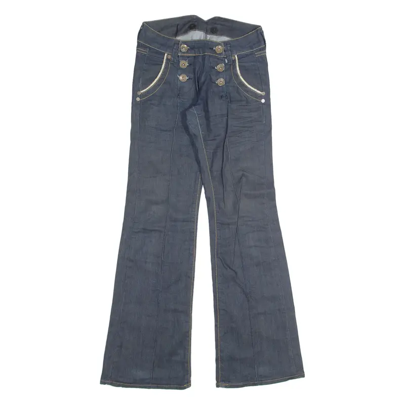 KAPORAL Womens Trousers Blue Regular Bootcut W26 L30