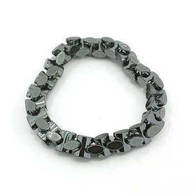 Fashion Non-Magnetic Synthetic Hematite Stretchy Bracelets