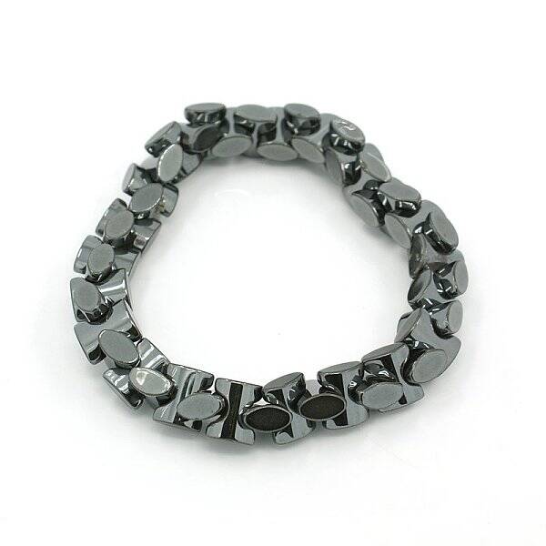 Fashion Non-Magnetic Synthetic Hematite Stretchy Bracelets