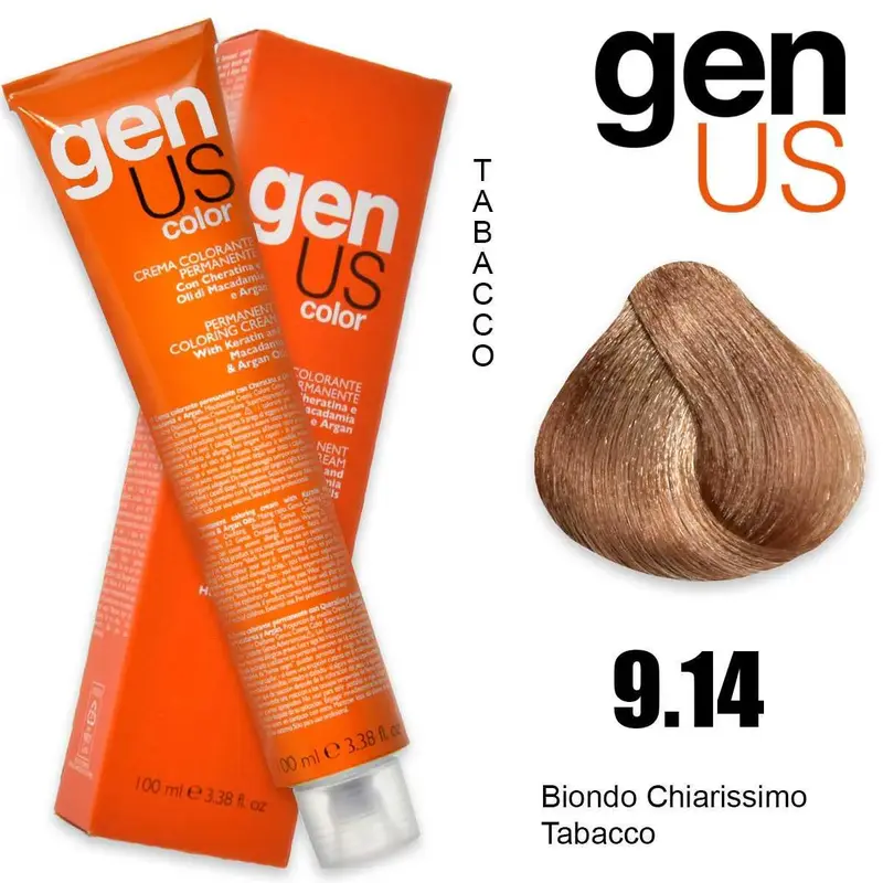 Crema Colorante Permanente Genus 100 Ml 9.14
