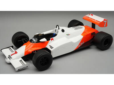 McLaren MP4/1C #7 Ayrton Senna Formula One F1 British GP Test Drive (1983) with Display Case Mythos Series Limited Editio...