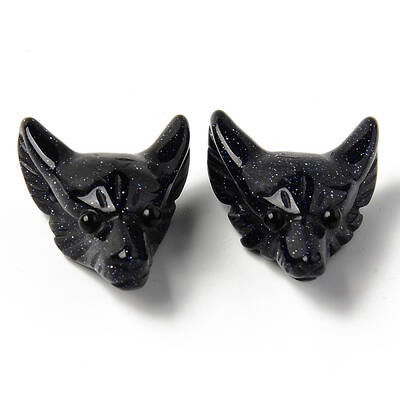 Synthetic Blue Goldstone Pendants