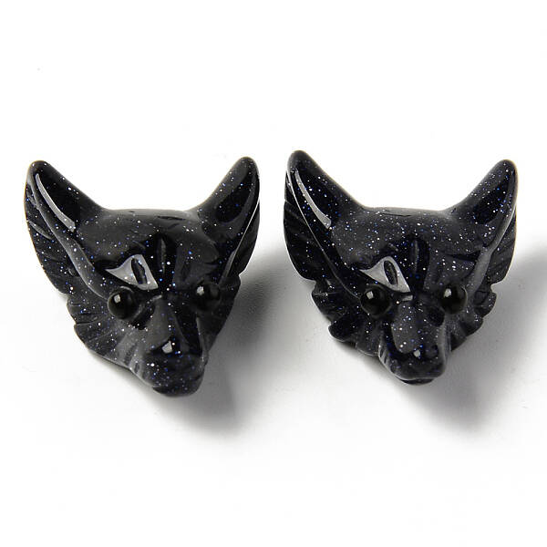 Synthetic Blue Goldstone Pendants