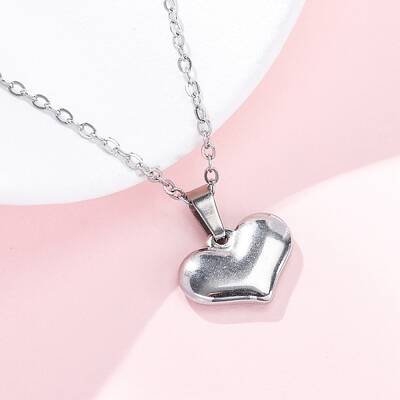 Heart 304 Stainless Steel Pendant Necklaces