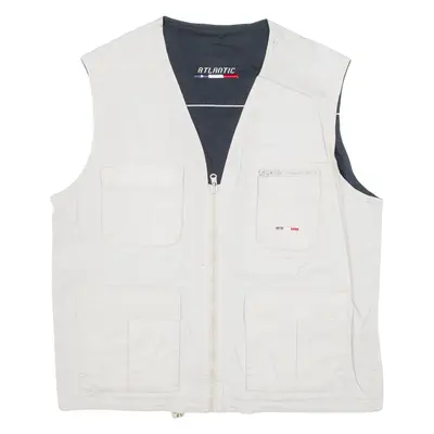 ATLANTIC Mens Gilet Beige L