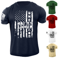 Men's One Nation Under God T-Shirt – Patriotic USA Flag Graphic Tee
