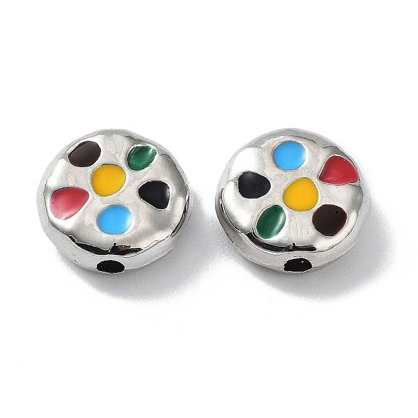 Rack Plating Alloy Enamel Beads